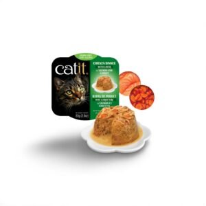 Catit Chicken Dinner, Salmon & Carrot 80 g,
