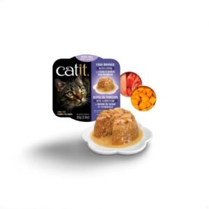 Catit Fish Dinner, Crab Flavour & Pumpkin 80 g,