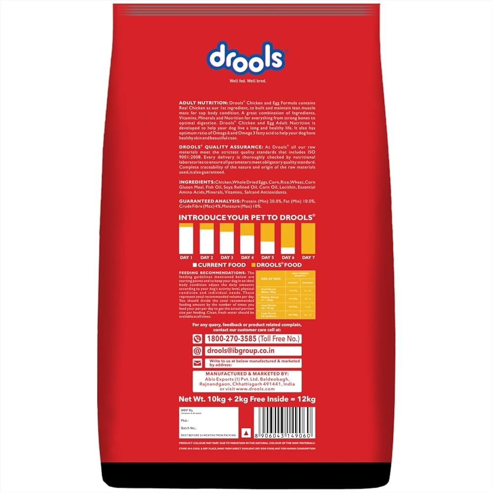 Drools Puppy Dry Food Chicken & Egg 20kg - Image 2