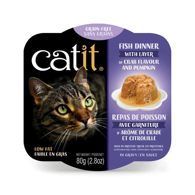 Catit Fish Dinner, Crab Flavour & Pumpkin 80 g, - Image 2
