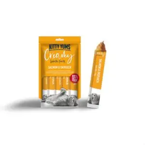 Kitty Yums Creamy Treats Salmon & Skipjack 5 Sticks