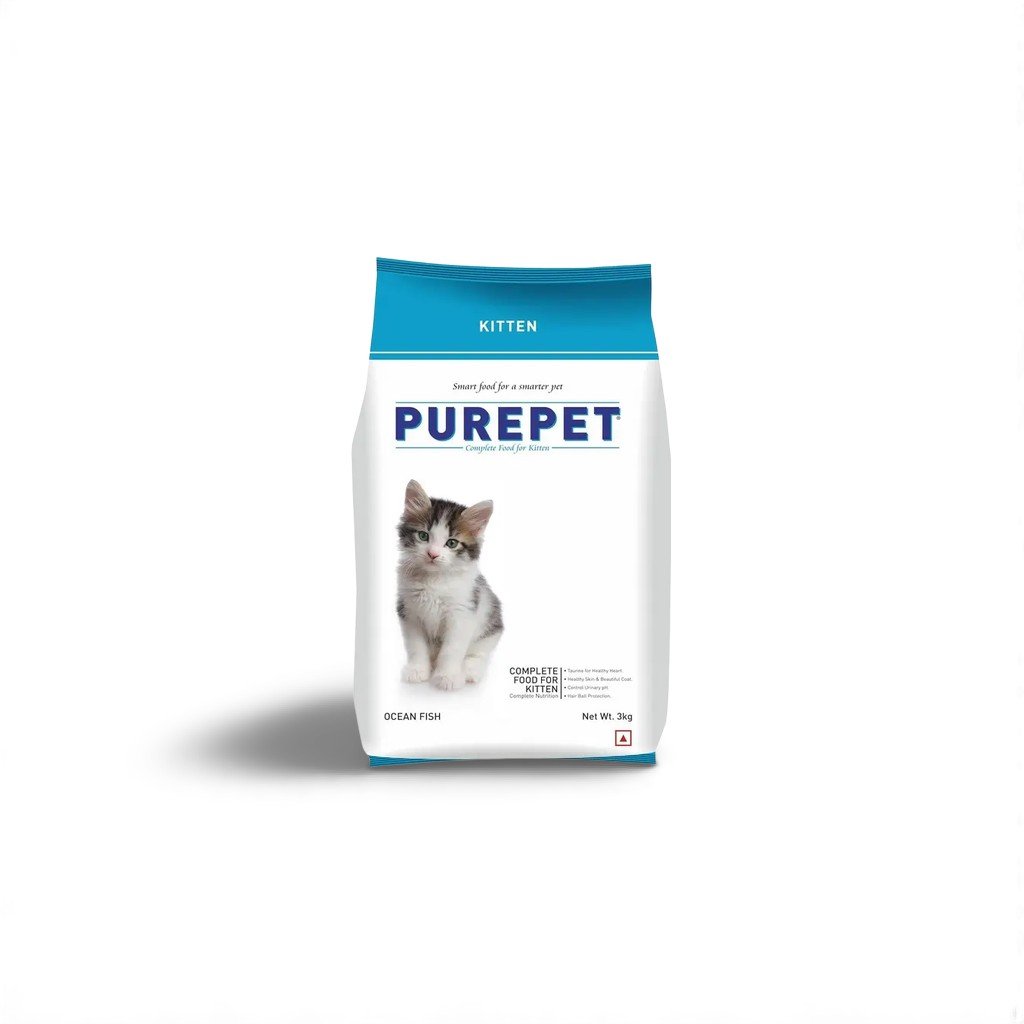 Purepet Kitten Dry Food Ocean Fish 3kg