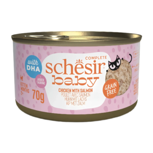 Schesir Baby Kitten Can Chicken & Salmon in Broth 70g