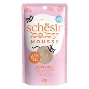 Schesir Baby Kitten Pouch Salmon & Chicken Mousse 70g