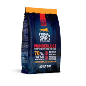 Alpha Spirit® Primal 70% Wanderlust Dry Dog Food 1kg