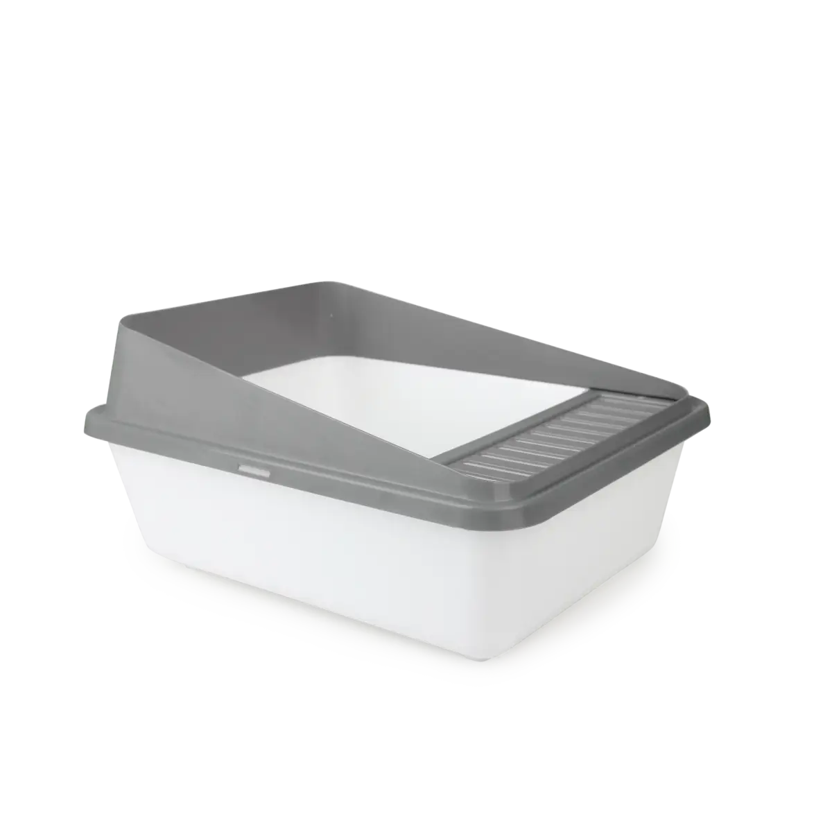 Go Fresh High Back Cat Litter Box Large Grey