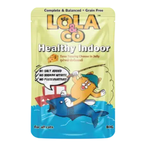 LOLA & CO Cat Pouch Tuna Topping Cheese in Jelly 80g