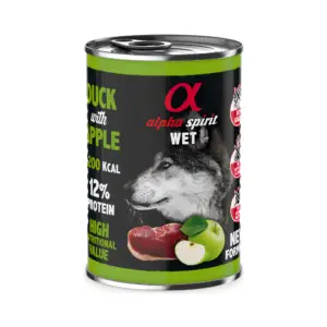 Alpha Spirit® Canned Dog Food Duck & Green Apple 400g