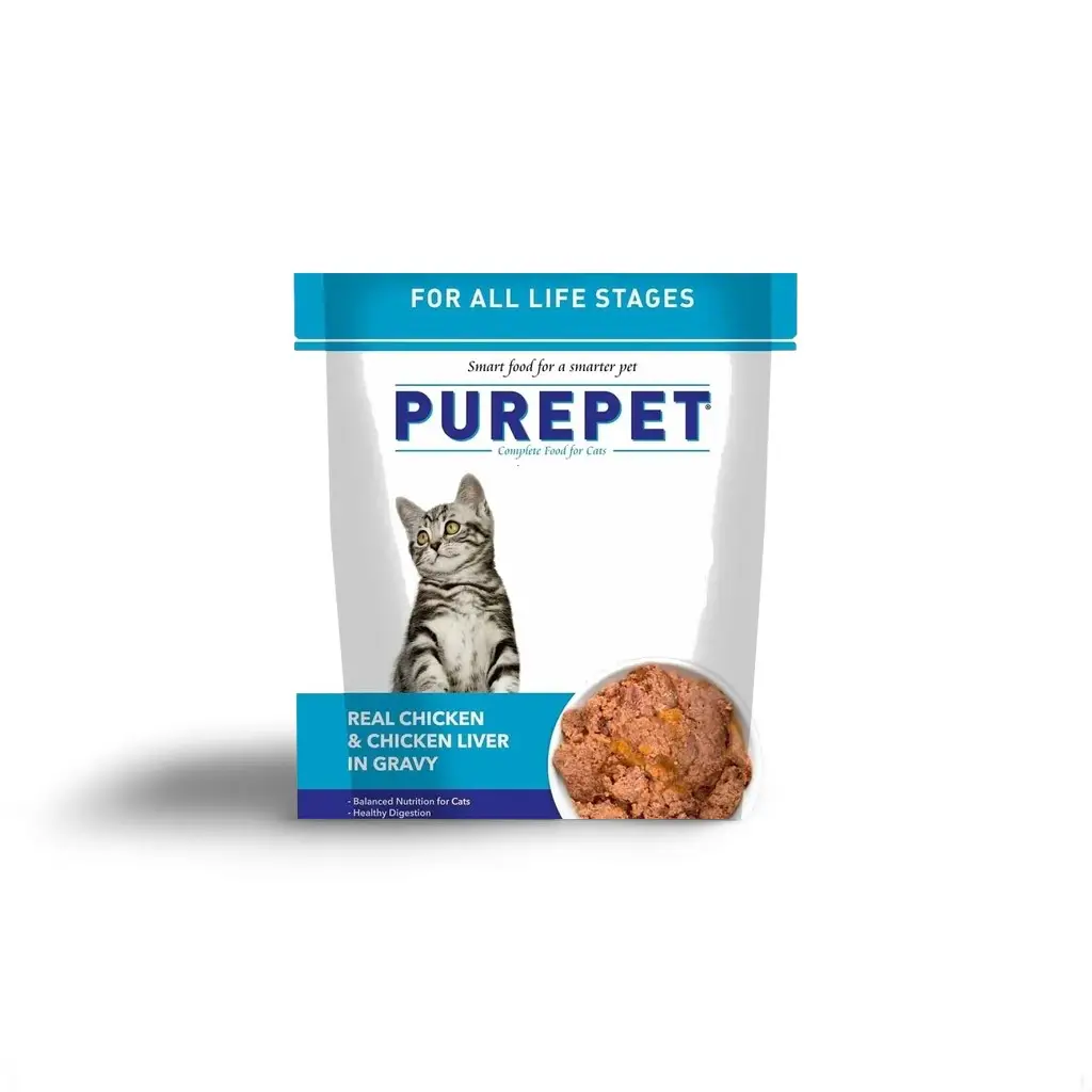 Purepet Cat Adult Real Chicken In Gravy 50g