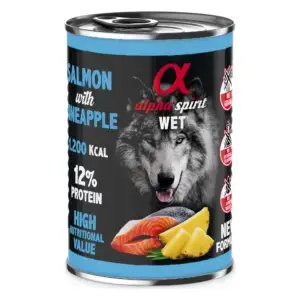 Alpha Spirit® Canned Dog Food Salmon & Pineapple 400g
